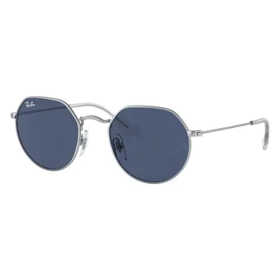 Ray-Ban Unisex Sunglass RB9565S Jack Kids - Frame color: Silver, Lens color: Dark Blue