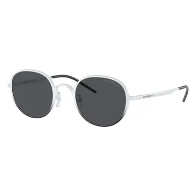 Emporio Armani Woman Sunglass EA2151 - Frame color: Shiny White/Black, Lens color: Dark Grey