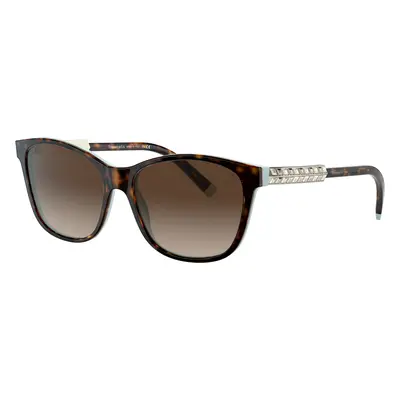 Tiffany & Co. Woman Sunglass TF4174B - Frame color: Havana On Tiffany Blue, Lens color: Brown G