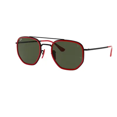 Ray-Ban Unisex Sunglass RB3748M Scuderia Ferrari Collection - Frame color: Black, Lens color: G