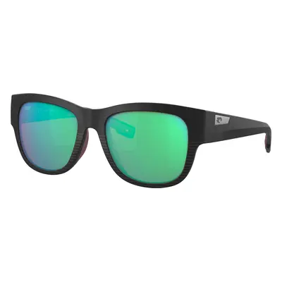 Costa Woman Sunglass 6S9084 Caleta - Frame color: Net Black, Lens color: Green Mirror