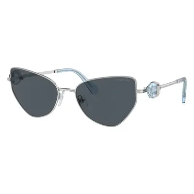 Swarovski Woman Sunglass SK7003 - Frame color: Silver, Lens color: Dark Grey