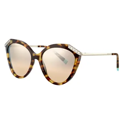 Tiffany & Co. Woman Sunglass TF4173B - Frame color: Yellow Havana, Lens color: Brown Gradient S