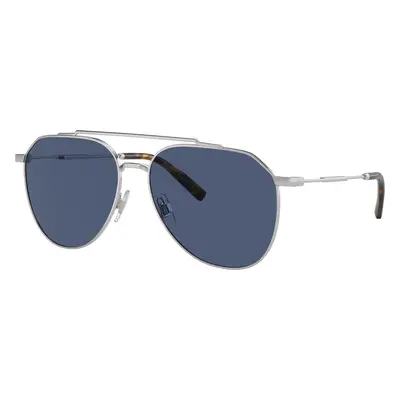 Dolce&Gabbana Man Sunglass DG2296 - Frame color: Silver, Lens color: Dark Blue