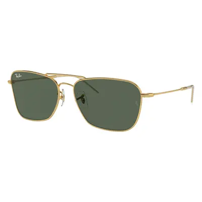 Ray-Ban Unisex Sunglass RBR0102S Caravan Reverse - Frame color: Arista Gold, Lens color: G-15 G