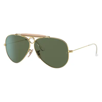 Ray-Ban Unisex Sunglass RB3138 Shooter | Aviation Collection - Frame color: Arista Gold, Lens c