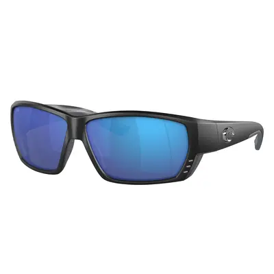 Costa Man Sunglass 6S9009 Tuna Alley - Frame color: Matte Black, Lens color: Blue Mirror