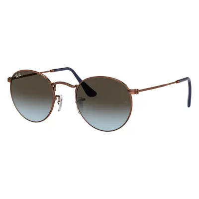 Ray-Ban Man Sunglass RB3447 Round Metal - Frame color: Bronze-Copper, Lens color: Blue