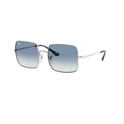 Ray-Ban Woman Sunglass RB1971 Square 1971 Classic - Frame color: Silver, Lens color: Light Blue