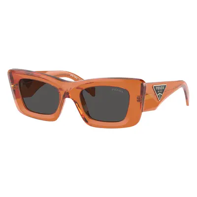 Prada Woman Sunglass PR 13ZS - Frame color: Crystal Orange, Lens color: Dark Grey