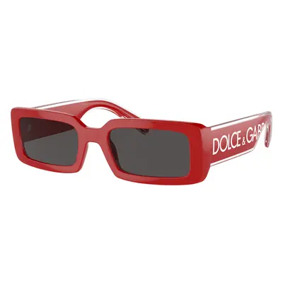 Dolce&Gabbana Woman Sunglass DG6187 - Frame color: Red, Lens color: Dark Grey