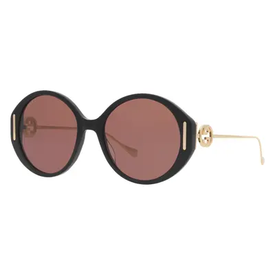 Gucci Woman Sunglass GG1202S - Frame color: Black, Lens color: Brown