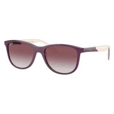 Ray-Ban Unisex Sunglass RB9077S Kids Bio-Based - Frame color: Purple On Beige, Lens color: Viol