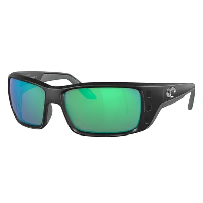 Costa Man Sunglass 6S9022 Permit - Frame color: Matte Black, Lens color: Green Mirror