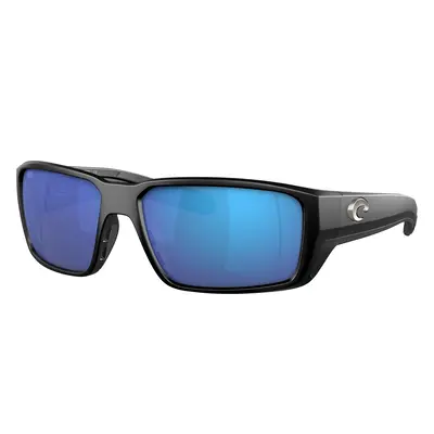 Costa Man Sunglass 6S9079 Fantail PRO - Frame color: Matte Black, Lens color: Blue Mirror