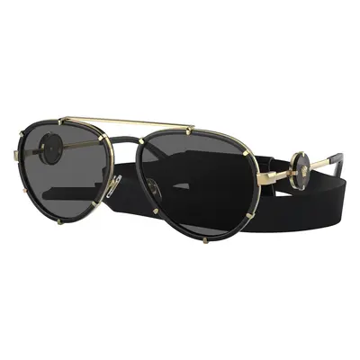 Versace Woman Sunglass VE2232 - Frame color: Black, Lens color: Dark Grey