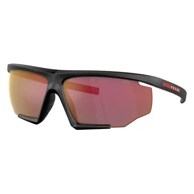 Prada Linea Rossa Man Sunglass PS 07YS - Frame color: Black Rubber, Lens color: Mirror Orange