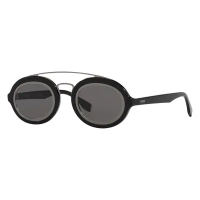 Fendi Man Sunglass Ffaround - Frame color: Black, Lens color: Grey