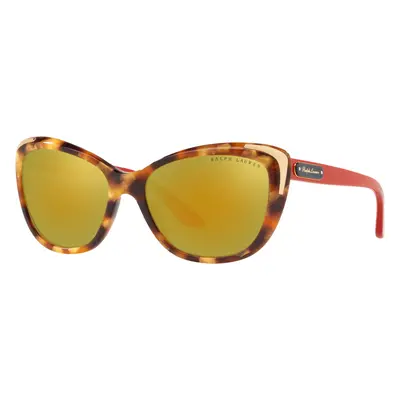 Ralph Lauren Woman Sunglass RL8171 - Frame color: Gold Havana, Lens color: Brown Orange 24K Iri