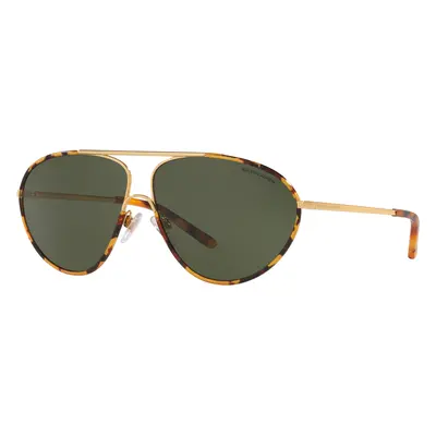 Ralph Lauren Woman Sunglass RL7066J - Frame color: Shiny Gold / Antique Havana, Lens color: Bot