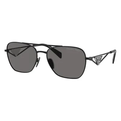 Prada Woman Sunglass PR A50S - Frame color: Metal Black, Lens color: Dark Grey Polar