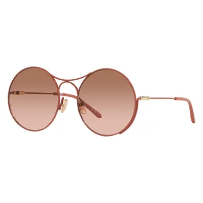 Chloé Woman Sunglass CH0166S - Frame color: Pink, Lens color: Brown