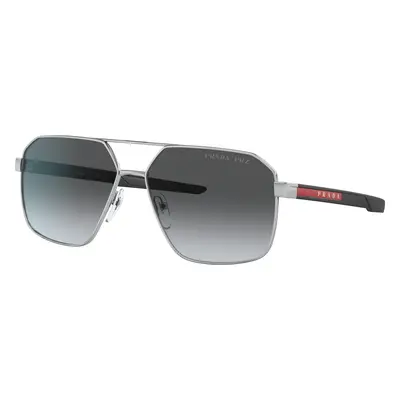 Prada Linea Rossa Man Sunglass PS 55WS - Frame color: Silver, Lens color: Polar Grey Gradient