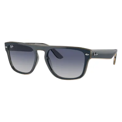 Ray-Ban Unisex Sunglass RB4407 - Frame color: Blue & Grey & Transparent Light Brown, Lens color