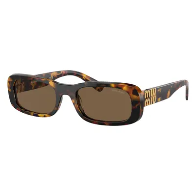 Miu Miu Woman Sunglass MU 08ZS - Frame color: Honey Havana, Lens color: Dark Brown