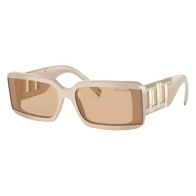 Tiffany & Co. Woman Sunglass TF4197 - Frame color: Matte Solid Beige, Lens color: Light Brown