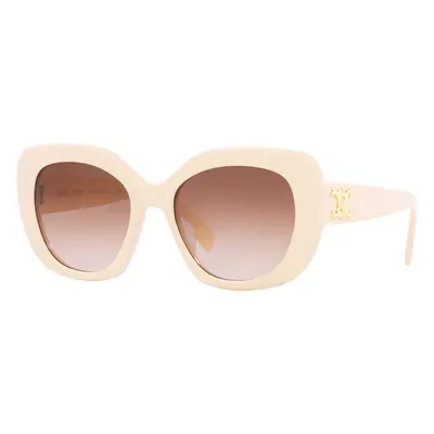 Celine Woman Sunglass CL40226U - Frame color: Ivory, Lens color: Brown