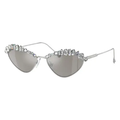 Swarovski Woman Sunglass SK7009 - Frame color: Silver, Lens color: Light Grey Mirror Silver