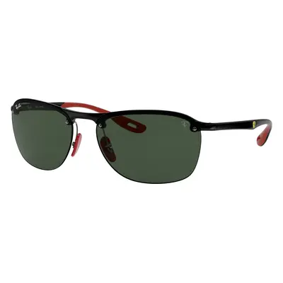 Ray-Ban Man Sunglass RB4302M Scuderia Ferrari Collection - Frame color: Black, Lens color: Gree