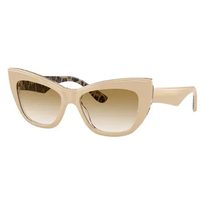 Dolce&Gabbana Woman Sunglass DG4417 - Frame color: White Leo, Lens color: Clear Gradient Light 