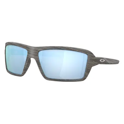 Oakley Man Sunglass OO9129 Cables - Frame color: Woodgrain, Lens color: Prizm Deep Water Polari