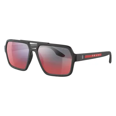 Prada Linea Rossa Man Sunglass PS 01XS - Frame color: Black Rubber, Lens color: Dark Grey Mirro