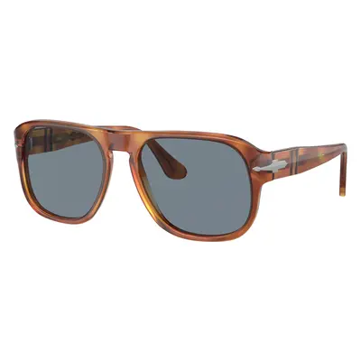 Persol Unisex Sunglass PO3310S - Jean - Frame color: Terra Di Siena, Lens color: Light Blue