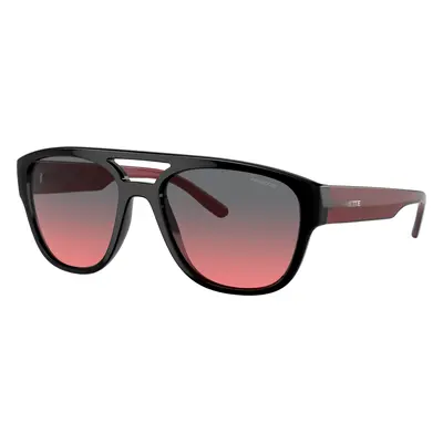 Arnette Man Sunglass AN4327 Mew2 - Frame color: Black, Lens color: Red/Dark Grey