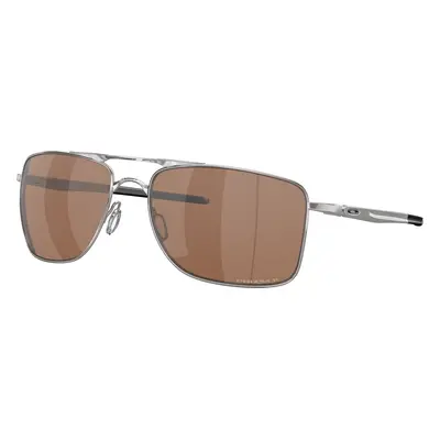 Oakley Man Sunglass OO4124 Gauge 8 - Frame color: Polished Chrome, Lens color: Prizm Tungsten P