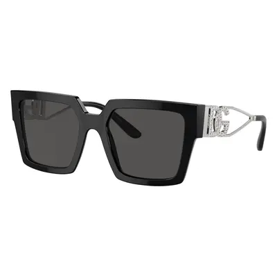 Dolce&Gabbana Woman Sunglass DG4446B - Frame color: Black, Lens color: Dark Grey