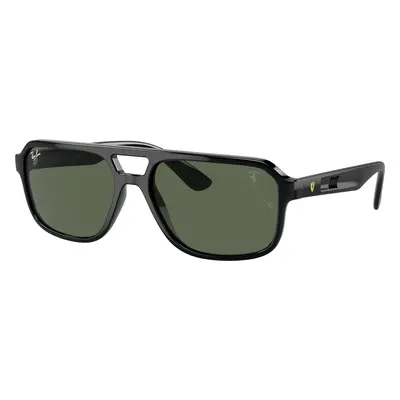 Ray-Ban Unisex Sunglass RB4414M Scuderia Ferrari Collection - Frame color: Black, Lens color: D