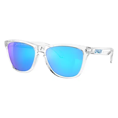 Oakley Unisex Sunglass OO9013 Frogskins™ - Frame color: Crystal Clear, Lens color: Prizm Sapphi