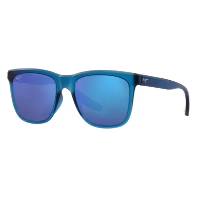 Maui Jim Unisex Sunglass Pehu - Frame color: Blue, Lens color: Blue Hawaii Mirror Polarized