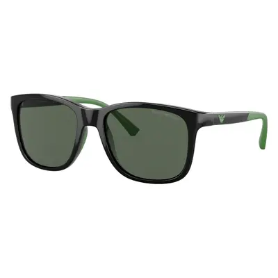 Emporio Armani Unisex Sunglass EK4184 Kids - Frame color: Shiny Black, Lens color: Dark Green