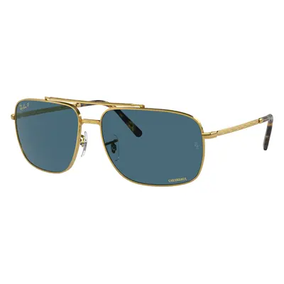 Ray-Ban Unisex Sunglass RB3796 - Frame color: Gold, Lens color: Blue