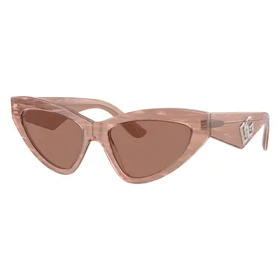 Dolce&Gabbana Woman Sunglass DG4439 - Frame color: Fleur Caramel, Lens color: Dark Brown