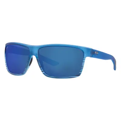 Maui Jim Unisex Sunglass Alenuihaha - Frame color: Blue Black Havana, Lens color: Blue Hawaii M