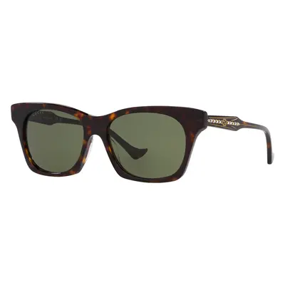 Gucci Woman Sunglass GG1299S - Frame color: Tortoise, Lens color: Green