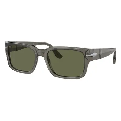 Persol Man Sunglass PO3315S - Frame color: Transparent Taupe Gray, Lens color: Polarized Green