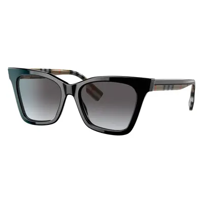 Burberry Woman Sunglass BE4346 Elsa - Frame color: Black, Lens color: Light Grey Gradient Dark 